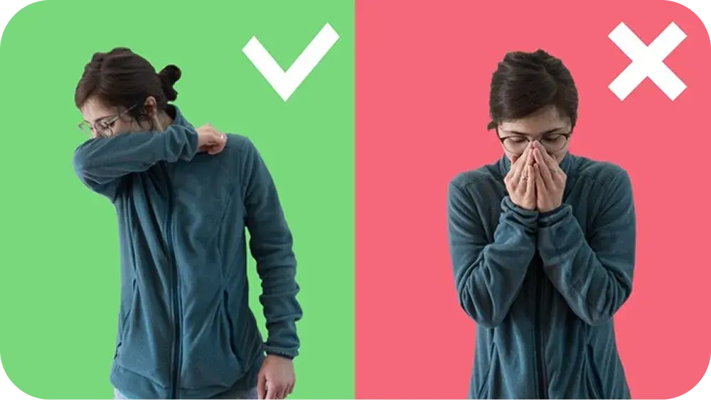 Kéz távoltartása az arctól